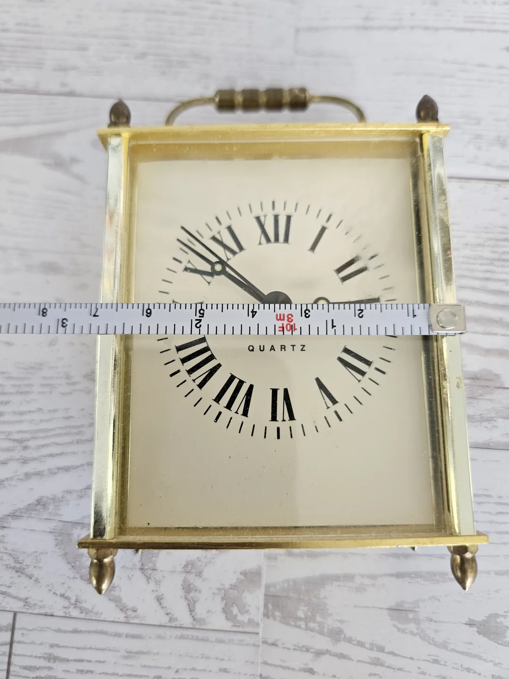 Gold Tabletop Carriage Clock – Vintage